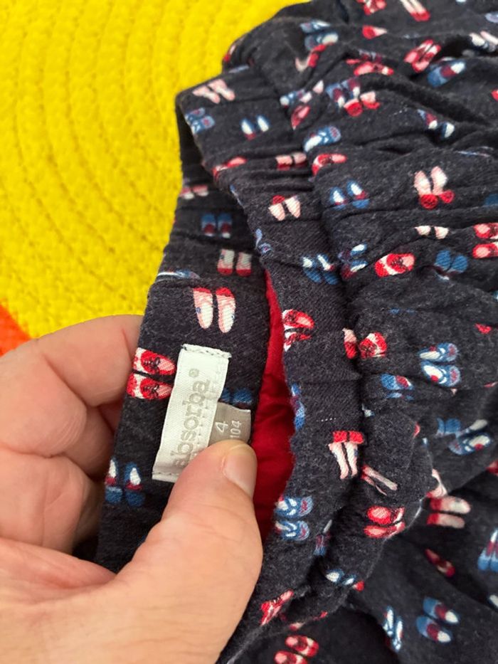 Jupe 4 ans doublée taille elastiquée absorba - photo numéro 3