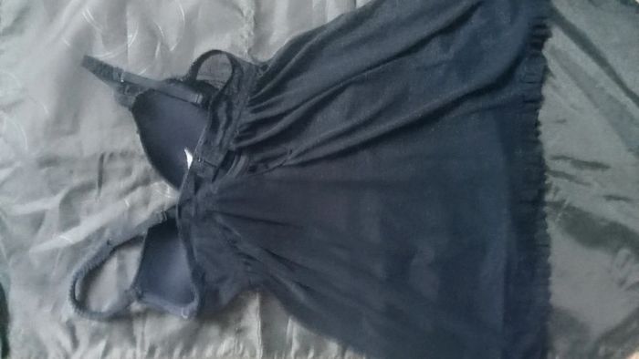 Très jolie Nuisette transparente bleu marine - photo numéro 8
