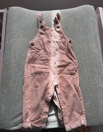 Salopette velours beige