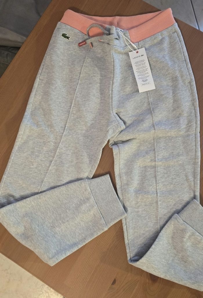 (NEUFS non portés)🏷🤩🩷 superbe ensemble veste et pantalon molleton lacoste 10 ans fille 🤩🥰🩷 - photo numéro 8