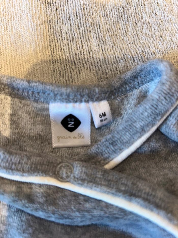 👶 Pyjama bébé mixte Grain de blé – 6 mois - photo numéro 2