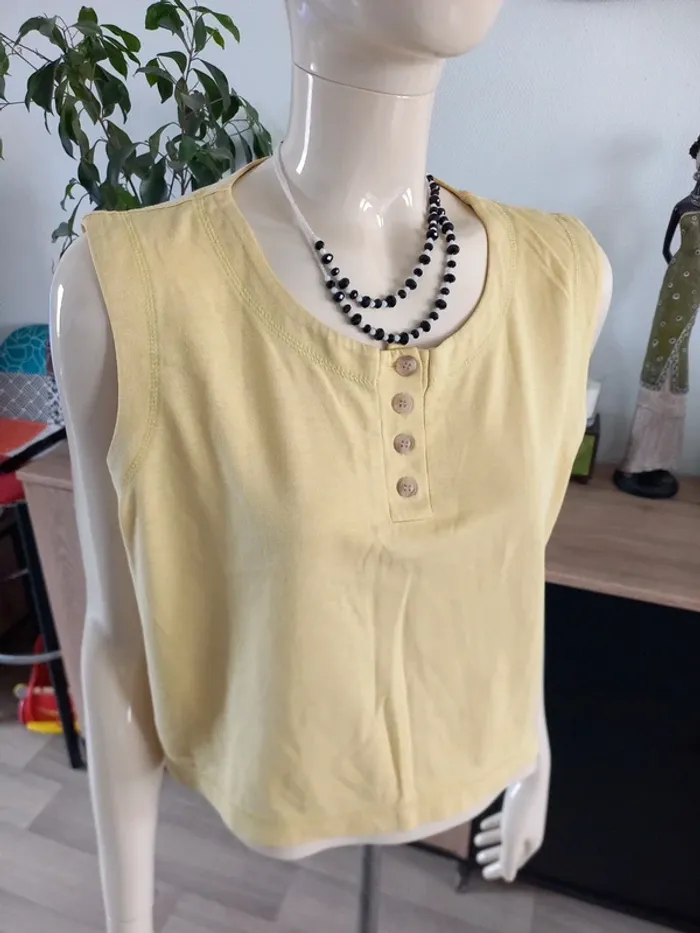 Débardeur femme jaune 38/40 - photo numéro 3