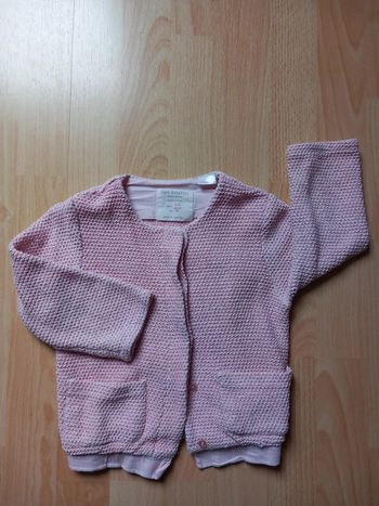 Gilet rose Zara 2/3 ans TBE