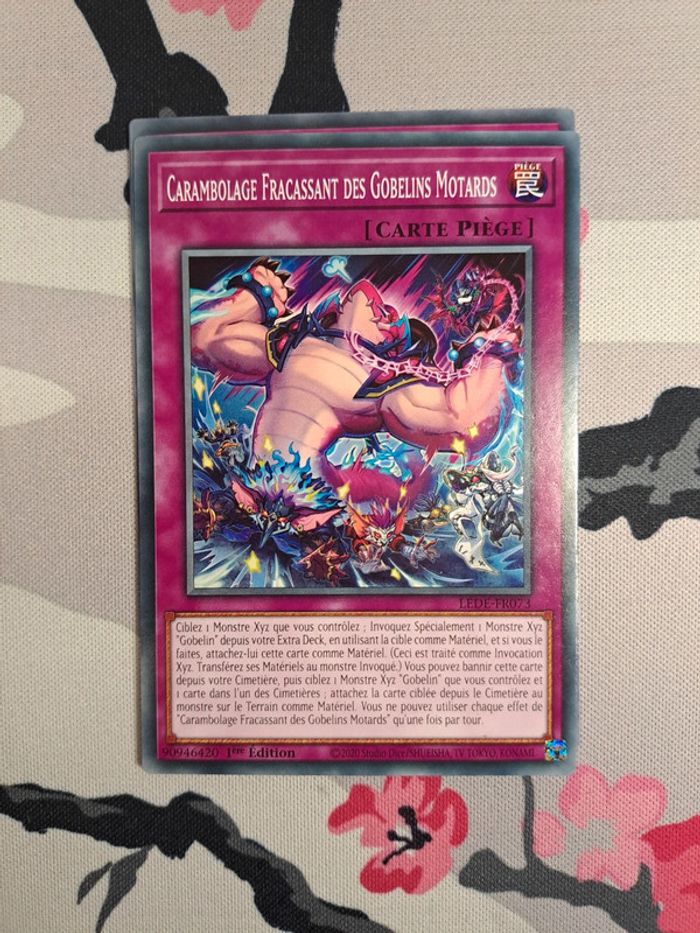 Playset 3x Carambolage Fracassant Des Gobelins Motards Yu-Gi-Oh! Héritage de la Destruction FR LEDE - photo numéro 2