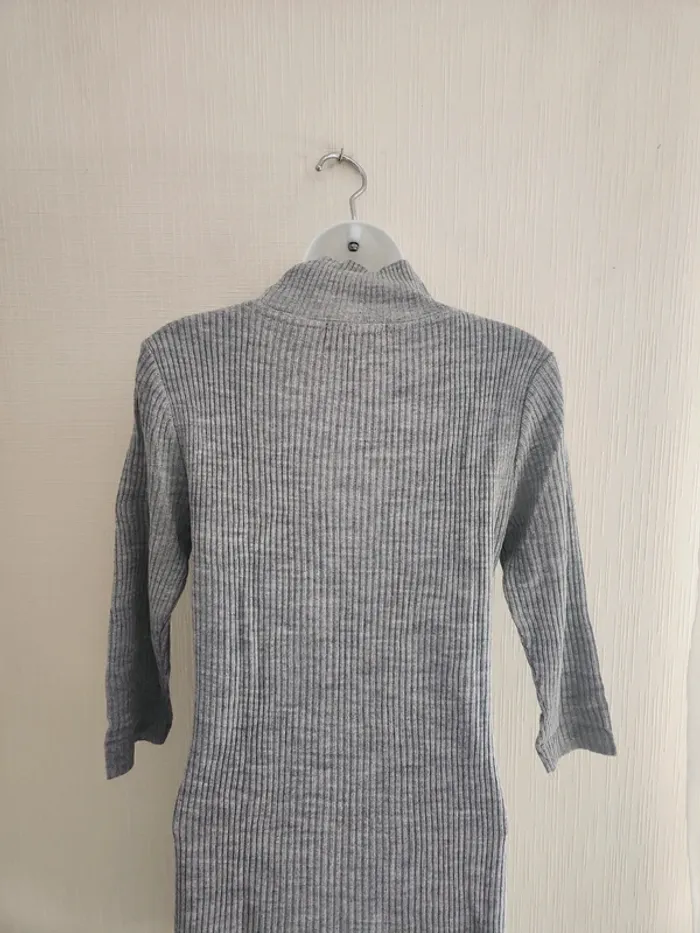 Pull tunique manches 3/4 grise Miss Guided S - photo numéro 8