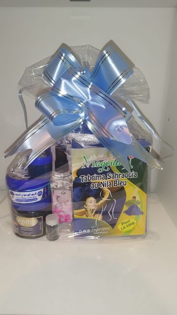 Coffret Bien-Être Bleu avec Ruban pour Fille/ Femme - 7 Pcs