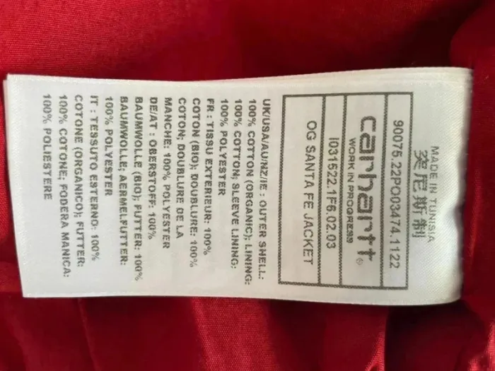 Veste Carhartt OG Santa Fe Taille L– Neuve - photo numéro 11