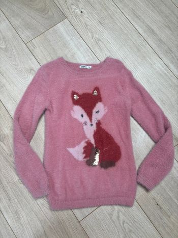 Pull rose tout doux T8ans