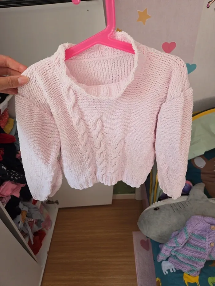 Pull fait main taille 8 ans - photo numéro 3