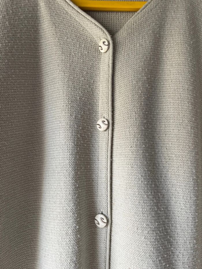 Gilet long gris grande taille - photo numéro 3
