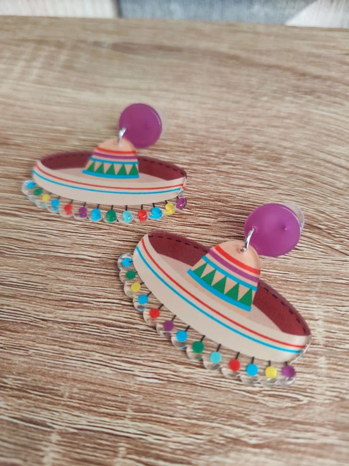 Paire de boucles d'oreilles Sombrero - photo numéro 3