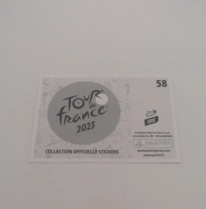 Panini Tour de France 2023 sticker N° 58. - photo numéro 3