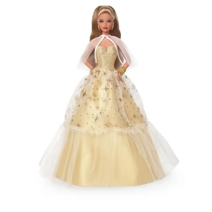 HJX06 Poupée Barbie des fêtes 2023, cadeau collector signature Barbie
