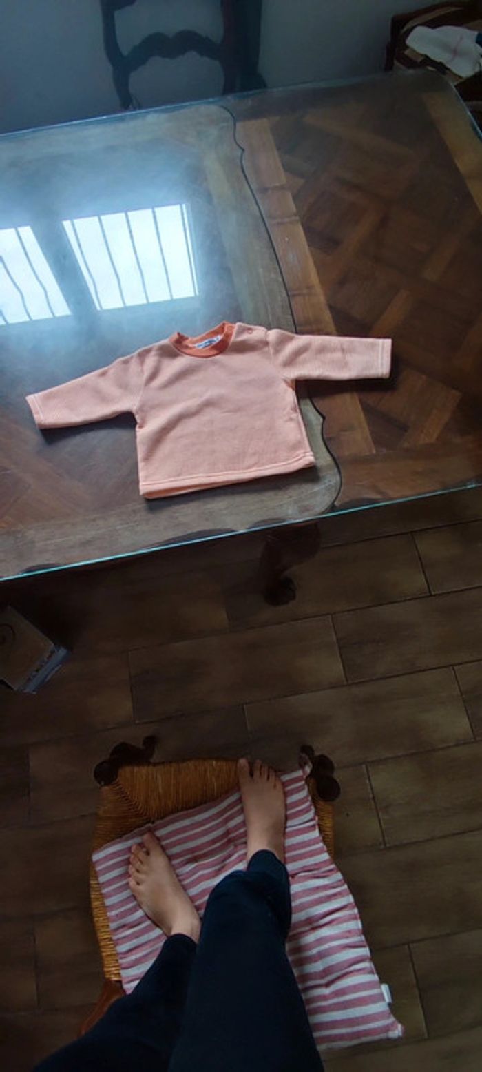 Ensemble salopette + t-shirt chauds 6 mois - photo numéro 5