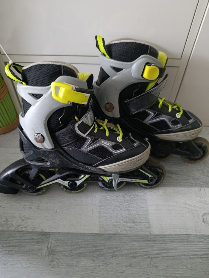 Roller Oxelo fit 3 taille réglable de 32 a 35 - photo numéro 5