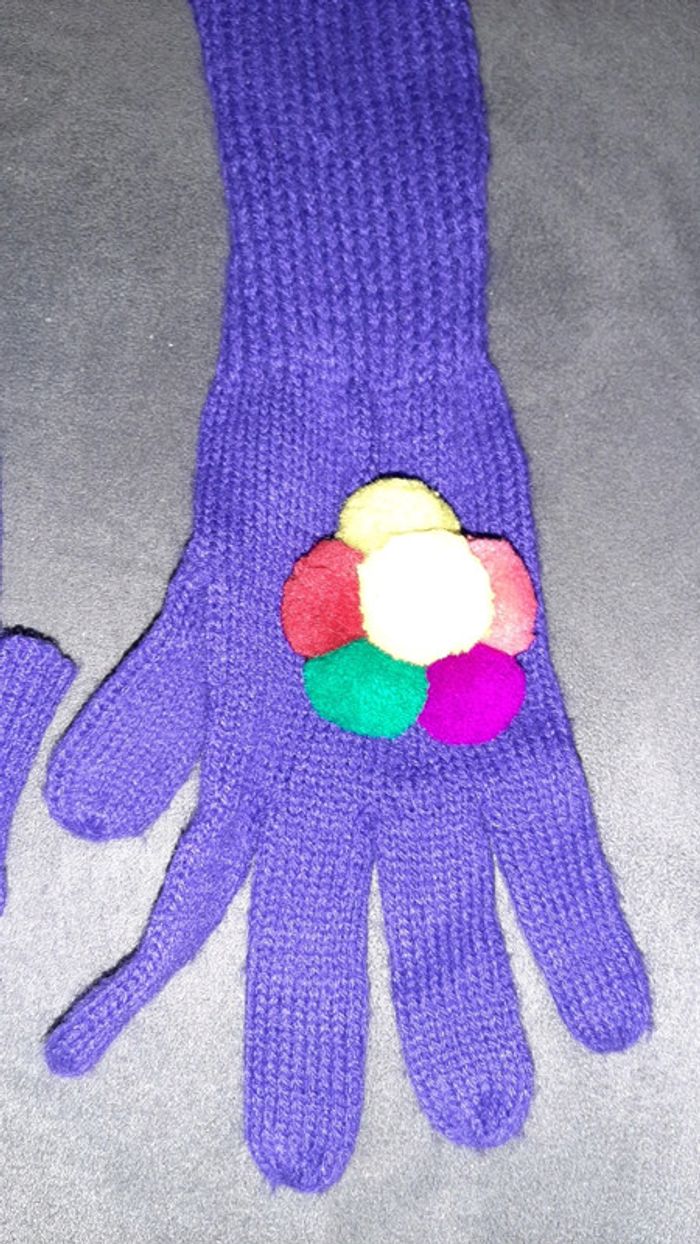 Ensemble bonnet et gants fille - photo numéro 4