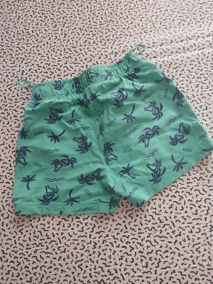 Short bébé été vert palmiers – 18 mois - photo numéro 3
