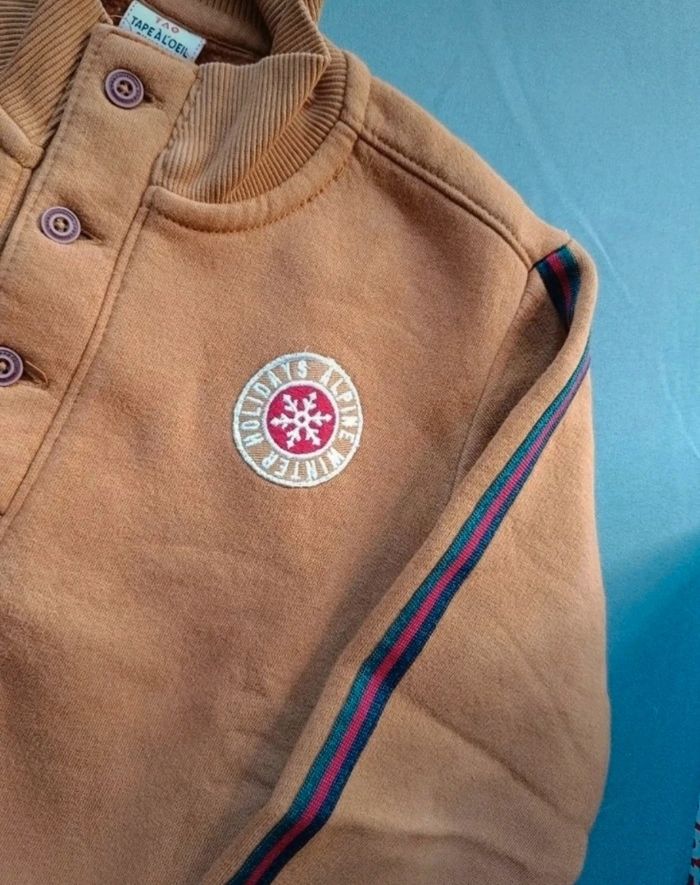 Sweat col montant camel - photo numéro 3