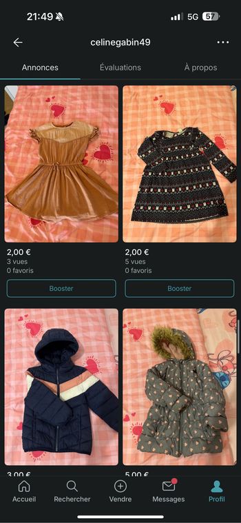 Lot fille 4 ans