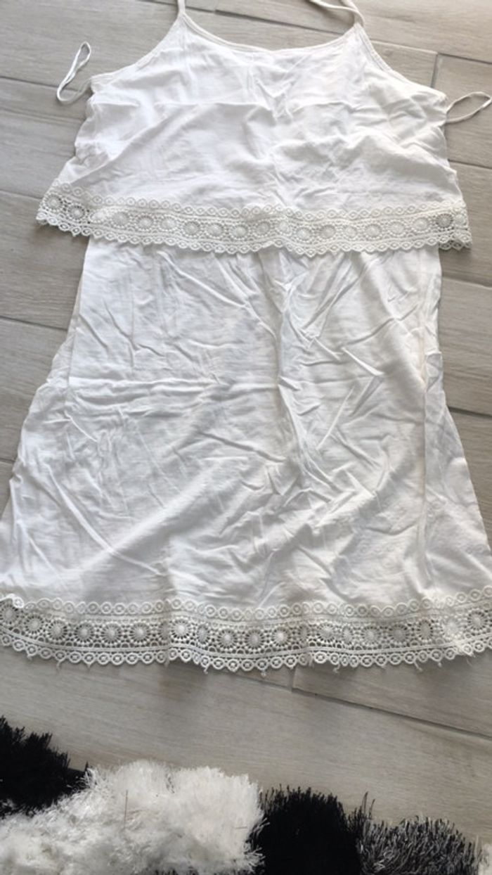 Robe à bretelles couleur écru - photo numéro 3