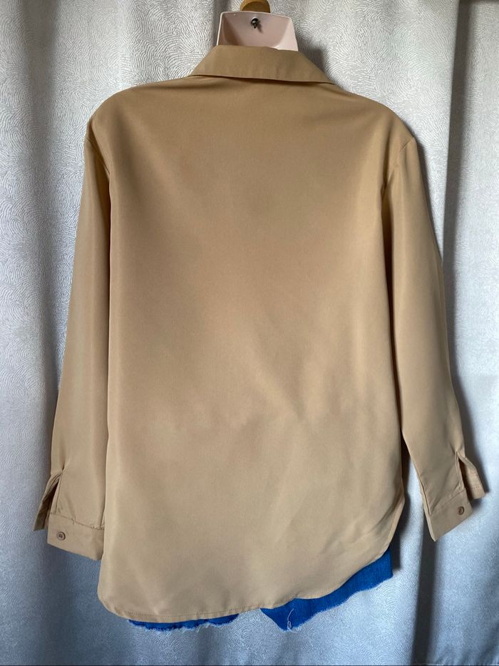 Chemise officier beige camel S Shein - photo numéro 4