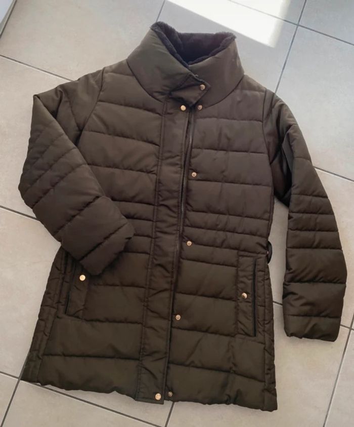 Veste matelassée kaki Gémo 36 boutons doré - photo numéro 5