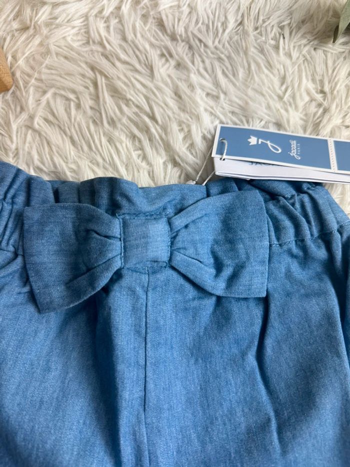 Short chambray Jacadi taille 24 mois - photo numéro 2