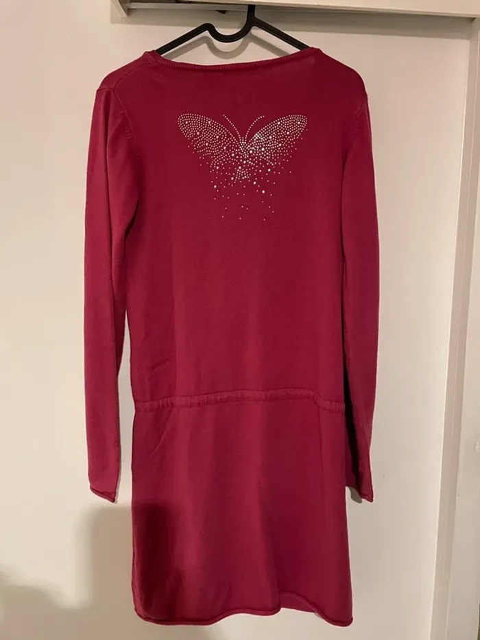 Pull robe rose, dos papillon en bon état taille S - 36 - photo numéro 4