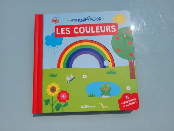 Imagier animé de tirettes Mon Anim'agier 🌈 Les Couleurs 🌻 81 - photo numéro 2