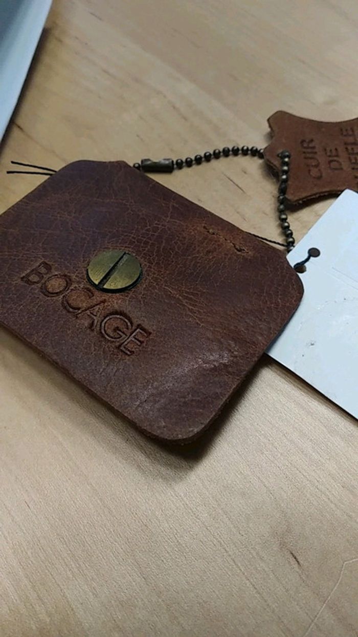 Arrêt ceinture rivet cuir bocage - photo numéro 2