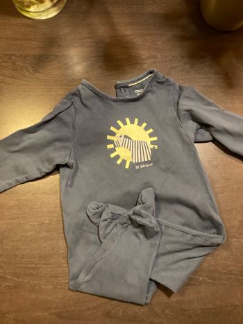 Pyjama coton Obaibi bleu marine