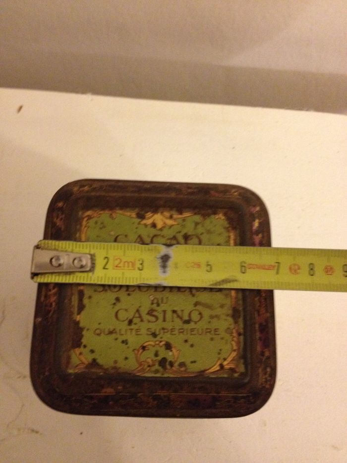 Ancienne boite publicitaire cacao casino en métal pour collectionneur - photo numéro 9