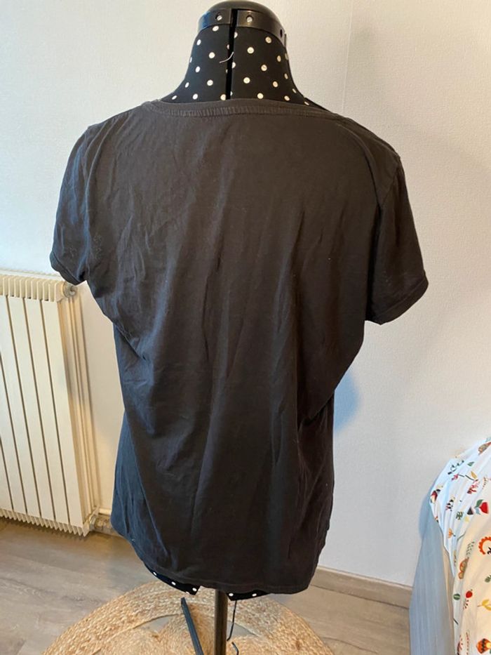 T-shirt The Rolling Stones noir avec strass taille XL - photo numéro 3