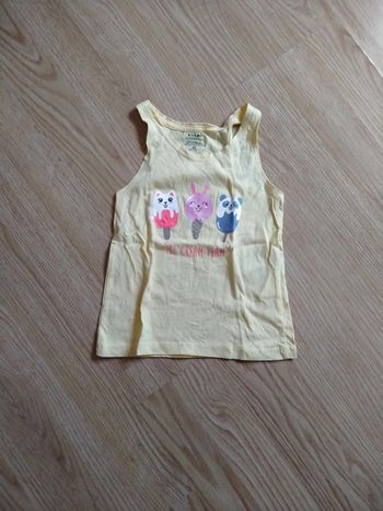 Débardeur jaune. Filles . Neuf. Kiabi
Taille 4 ans