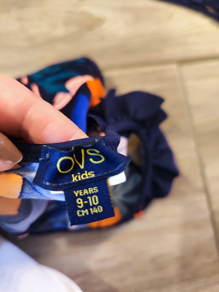 Maillot de bain deux pièces multicolore feuillage OVS Kids Taille 9-10 ans - photo numéro 3