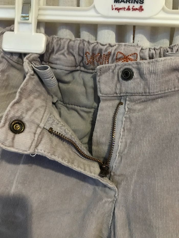 Pantalon velours fille 5 ans Sergent-major - photo numéro 6