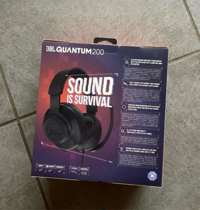 Casque JBL Quantum 200 - photo numéro 2