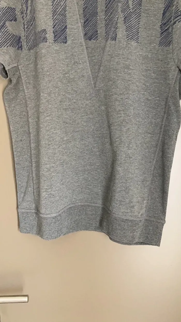 T-shirt molleton homme manches courtes gris L Meltin’ Pot - photo numéro 5