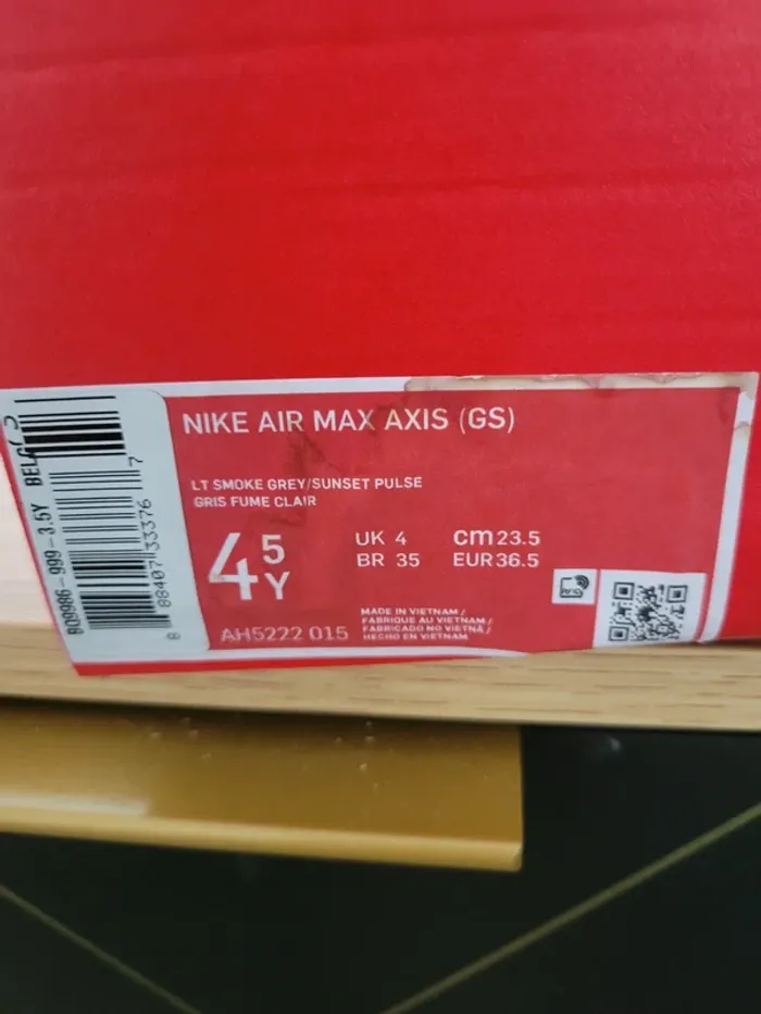 Nike Air Max Axis GS T36,5 100% Authentique - photo numéro 18