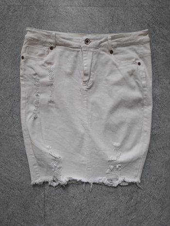 Jupe blanche jean L