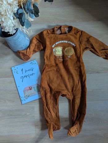 Pyjama velours Kiabi 9 mois