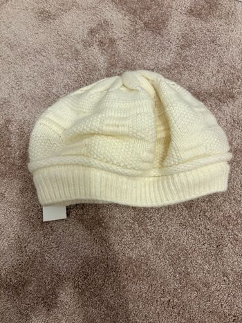 Bonnet stylé béret doublé