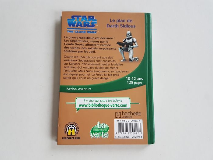 Livre Star Wars The Clone Wars Le Plan de Darth Sidious La Bibliothèque Verte 7 - photo numéro 2