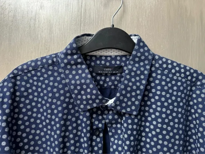 Chemise bleu nuit Celio XL - photo numéro 4