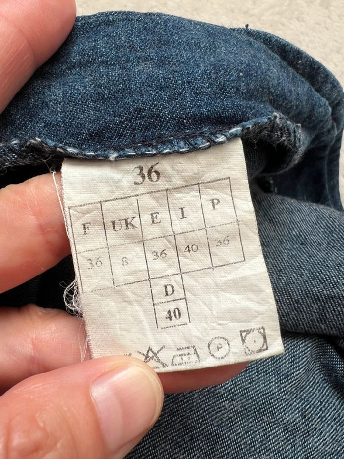 Short jupe jeans 100% coton vintage y2k denim - Taille XS - photo numéro 6