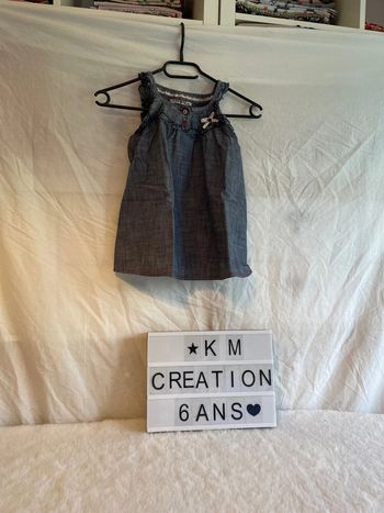Haut en jeans 6 ans chipie