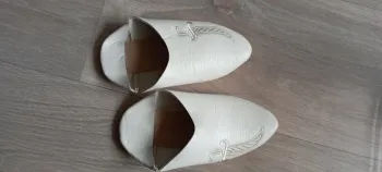 Babouche enfant beige clair