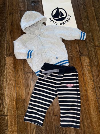 Ensemble petit bateau 6 mois