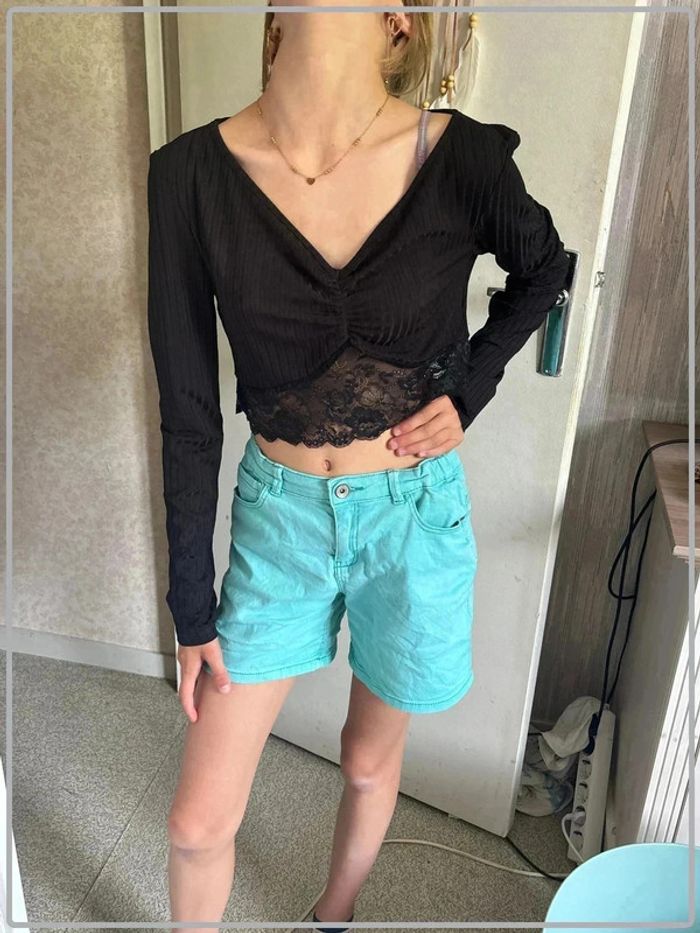 Crop top manche longue taille 38 marque shein *