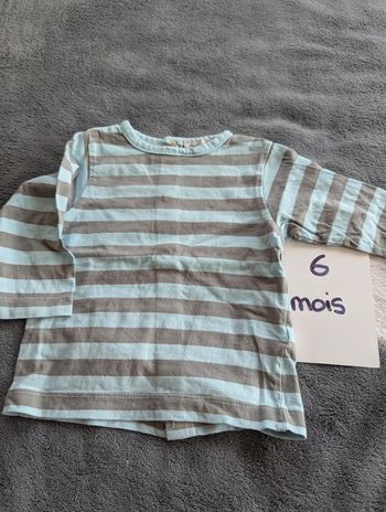 T-shirt manches longues - 6 mois - Petit Kimbaloo